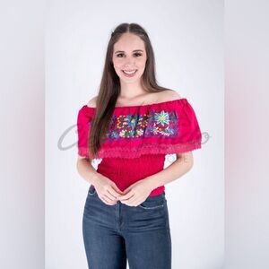 Margarita Mexican Hot Pink Top